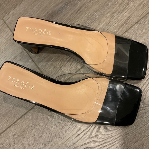 TORGEIS Amzryllis Sandal Black Clear Size 8 NWOT - Picture 9 of 9
